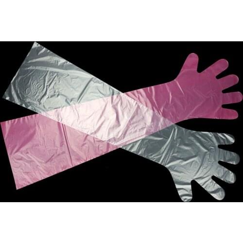 Veterinary disposable Long arm gloves soft For pigs and cattle Insemination artificial insemination equipment Delivery gloves