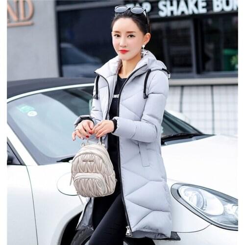 Parkas Mujer Invierno 2020 Winter Coat Female Warm Thick Jackets Slim Middle Long Hooded Women Parka Abrigo Mujer WXF394