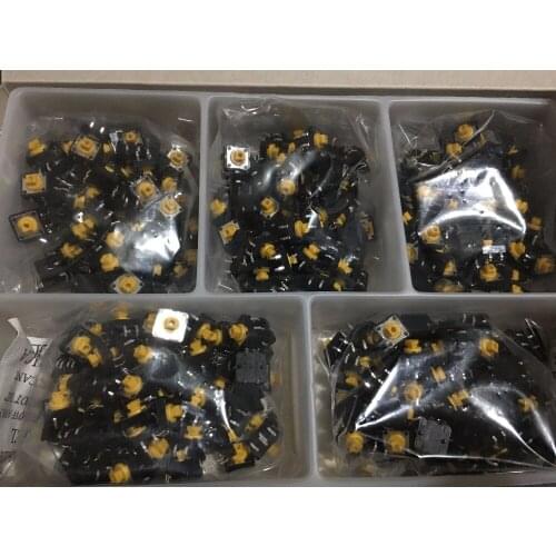 10pcs/lots Touch switch 12*12*7.3 vertical four-legged straight insert B3F-4055 quality key