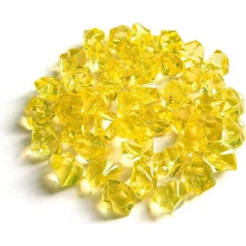 150pcs Clear Acrylic Diamond Gems Faceted Beads Birthday Wedding Table Vase Filler Faux Jewels For Party Plant Hydroponic Decor