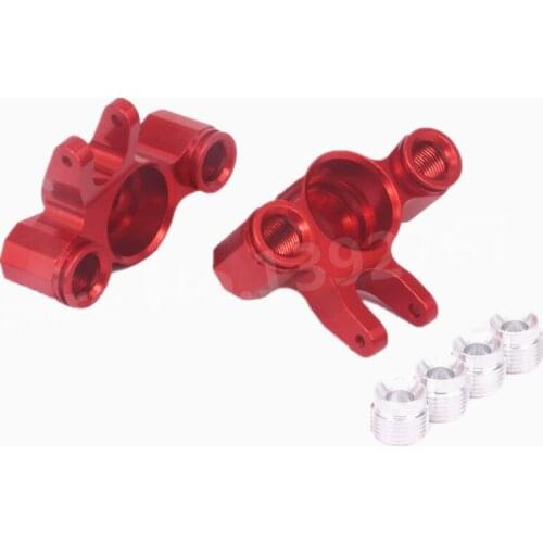 2 Pieces RC Car Upgrade Part Steering Hub Carrier(L/R) 5334 For 1/10 Traxxas E-Revo Summit Slayer Maxx 3903/5/8 4907/8 T4114BLUE