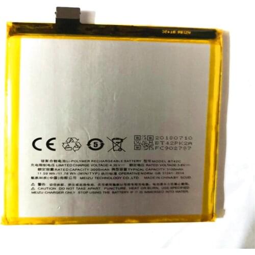 3100mAh BT42C cell phone Battery for Meizu M2 Note phone Batteries With Tools