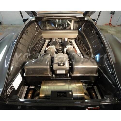 Car Accessories Full Carbon Fiber Engine Bay Panel 4pcs Replacement Fit For 2004-2009 F430 Engine Bay Kit