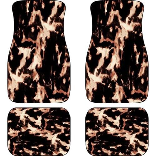 AUTO KEGAM Colorful Swirl Custom Ethnic Tribal Tie Dye Rainbow Design Car Floor Mats For Mazda 3 Bk 6 VW Audi A4 A5 Sportback A6