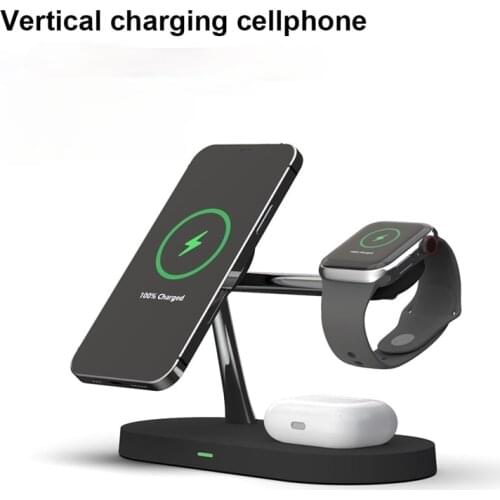 15W Wireless Charger fast 5 in 1 smart phone magsafe Magnetic apple Holder for phone watch airpods induction wireless chargers