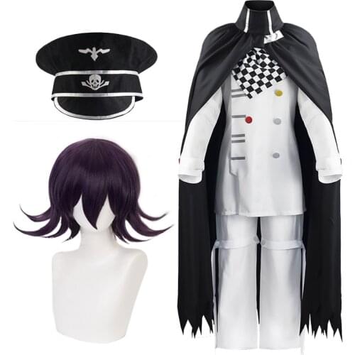 Danganronpa V3 Kokichi Ouma Cosplay Costume Anime Game School Uniform Suit Outfit Clothes Halloween Party Props
