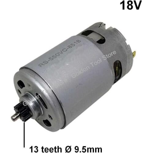 13 Teeth Motor 18V Replace for BOSCH GSR 18-2-LI GSB 18-2-LI GSR18-2-LI GSB18-2-L1 PSB 1800 LI-2 PSB1800 LI-2 screw driver