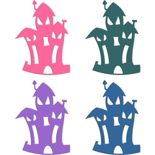 Halloween house Wooden Die Scrapbooking C2849 Cutting Dies Multiple Sizes Compatible With Most Die Cutting Machines