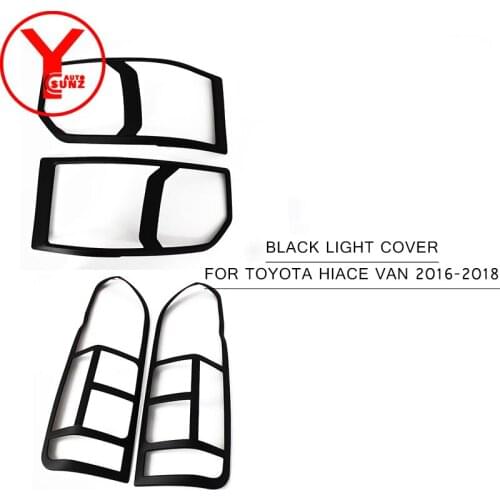 Chromium Styling Body Kits For Toyota Hiace Van 2016 2017 2018 Car Accessories ABS Auto Parts Tail Lamp Cover Light Trim YCSUNZ