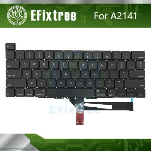 100% New Laptop A2141 US Standard clavier Keyboard For Macbook Pro Retina 16" Late 2019 Keyboards Replacement