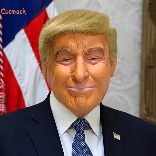 Cosmask Halloween Trump Latex Mask Adult Party Costume Mask Horror Carnival Cosplay Party Props