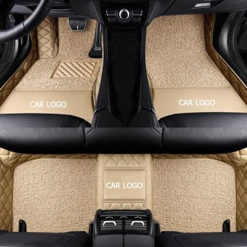 Custom car floor mats for peugeot RCZ 307 sw 308 607 206 207 301 407 308 408 508 2008 4008 5008 3008 foot mats auto accessories