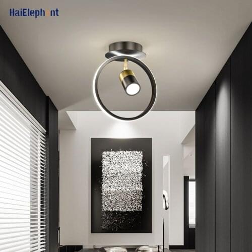 Nordic Round Square Aisle Lamps Modern Chandelier Lighting For Corridor Balcony Loft Hall Home Deco LED Lights Indoor Luminaire