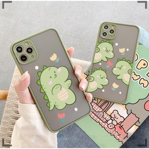 Mobile Phone Cases For Samsung S20 Galaxy A32 A52 A72 S21 Ultra A12 Pro Note10 20 Plus F41 M31 Shockproof Cartoon Dinosaur