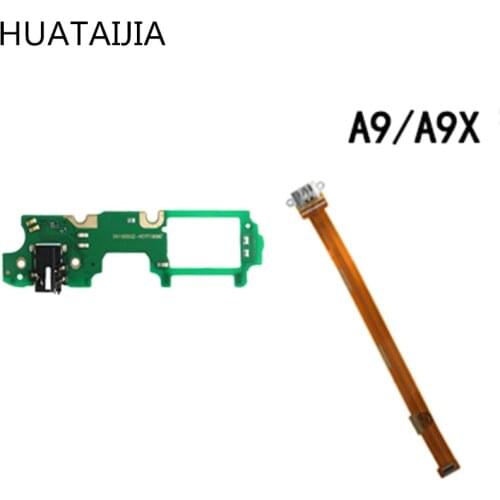 New Original For oppo A9x Charge cable tested Good oppo A9 Charging Flex Cable Microphone with oppo A9 A9x earphone holder