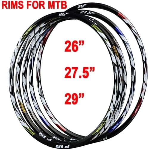 MTB Rims Mountain Bicycle Rim Circle Aro cerchioni Cycle 26er 27.5er 29er Disc Brake Bike Velgen Jantes Ring felgen 24 32 Holes