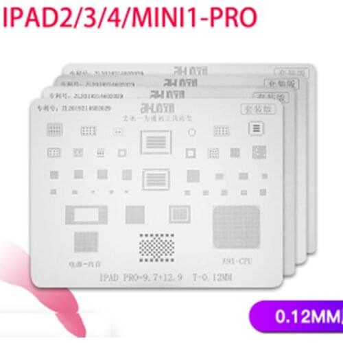 Tin Planting Steel Mesh Is Used For IPad23456Mini1234-PRO Planting Ball With One-Time Tin Planting Uniform Thickness 0.12 mm