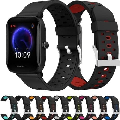 For Huami Amazfit Bip U / U Pro / S Band Silicone Bracelet Replacement Wristband 20mm Watch Strap Amazfit Bip ремешок Watchbands