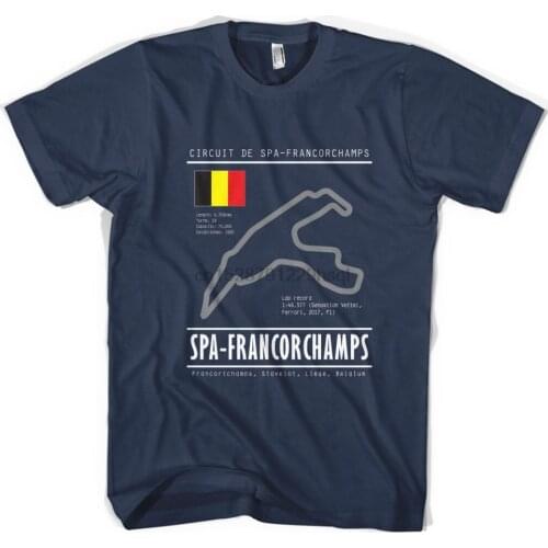 Spa Francorchamps Tee RaceRacecar Track Turbo Belgium Grand Prix V6 Brand New Clothing Mens Fashion T Shirt T-Shirts