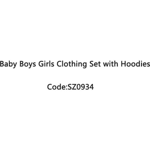 SZ0934 Baby Boys Girls Clothing Set kids Clothes with Hoodies