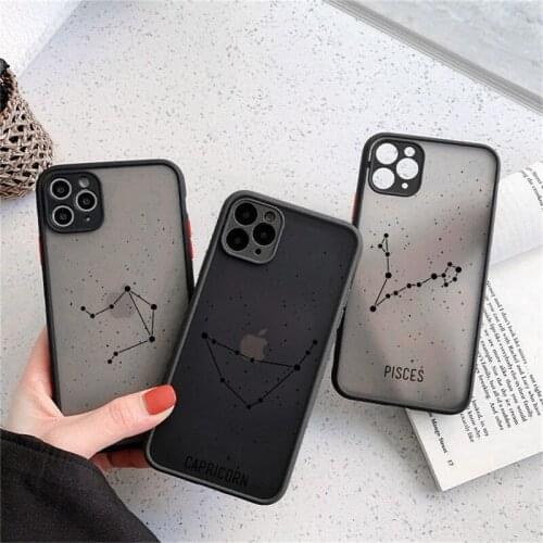 Ottwn Twelve Constellations Phone Case For iPhone 8 7 Plus SE 2020 X XR XS Max Cases For iPhone 11 12 Pro Max Mini Hard PC Cover