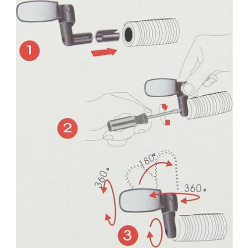 Universal Adjustable Rotation Mini Bicycle Mirrors for MTB Road Bike Cycling Wide-Angle Handlebar Rearview Mirror