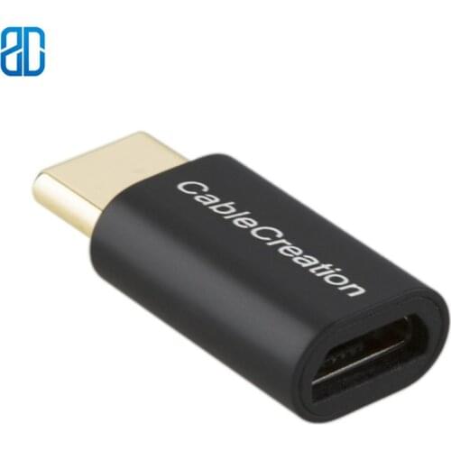 USB-C to Micro USB Adapter, Micro USB Female to USB Type C Male Adapter, Data & Charging with 56K Resistor Compatible Sony XZ