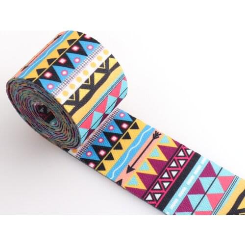 2 inch width Chinese Style Unique Design Cotton polyester Straps webbing Ribbon For Bag Belt garment accessories