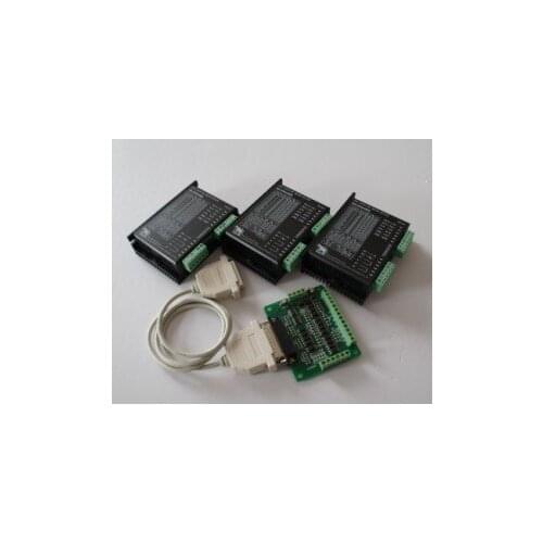 HExcellent 3 Axis CNC Control Kit for Wantai Stepper Motor Driver DQ542MA Digital Series,50VDC/4.2A