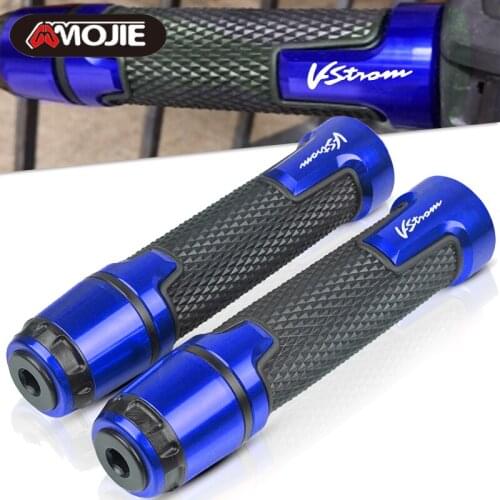 7/8'' 22mm Motorcycle Handle ends Grips Bar Hand Handlebar FOR Suzuki V-STROM 250 650 1000 VSTROM DL250 DL650 2004-2021 2019