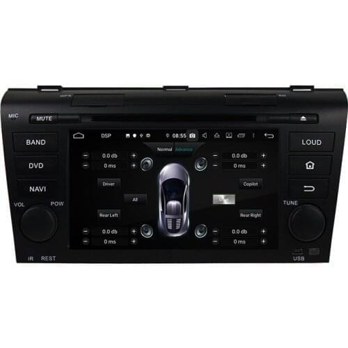 7" PX6 Android 9.0 DVD Player 6 Core For MAZDA 3 2004-2009 Car Radio 4+64GB Multimedia Player Audio 2 Din Stereo 1024*600 DSP