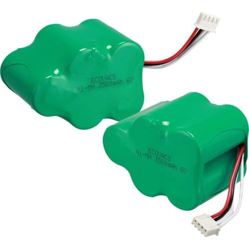 2Pcs Real Capacity 6V 3.5Ah Vacuum cleaner battery for ECOVACS deebot D650 D660 D680 D710 D720 D730 D760 LP43SC3300PS Wholesale