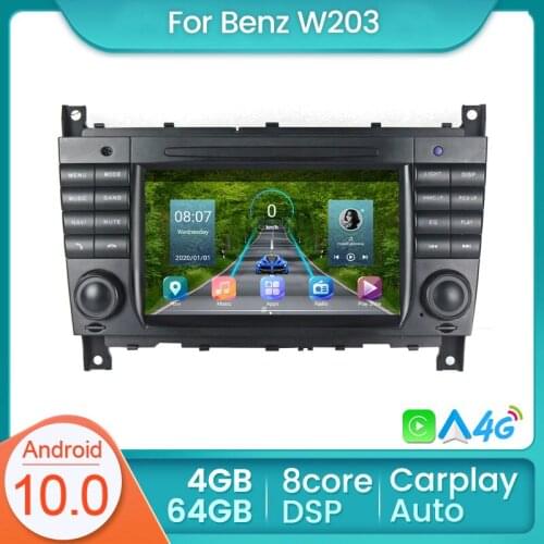 Car Multimedia Player Autoradio GPS For Mercedes Benz C-Class W203/CLC W203 Radio Navigation Stereo Carplay AUTO BT NO DVD
