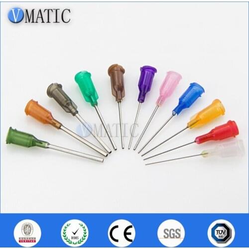 Free Shipping Non-Sterilized Wholesale 1000Pcs 1 Inch Tube Length Precision Blunt S.S. Dispensing Needle Tips 14G~27G