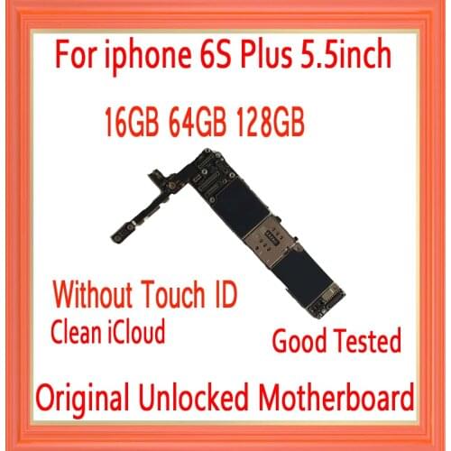No iCloud for iphone 6s plus Motherboard without Touch ID,Original unlocked for iphone 6s Plus Mainboard,100% Good Working