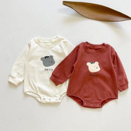 BOBOTCNUNU baby clothing cute bear baby bodysuit autumn new baby boys one piece toddler girls outfit