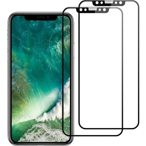 For iPhone X Screen Protector Full Cover 9H Untra Thin Tempered Glass For iPhone 10 Toughened Protective Glass Film