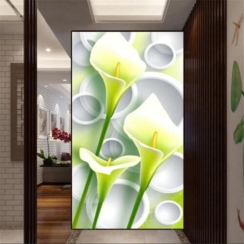 Wellyu Custom Photo Wallpaper Mural 3D Lily Venture Aisle Corridor Living Room обои Background Wallpaper papel de parede behang
