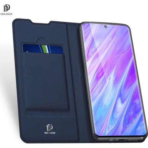 For Samsung Galaxy S20 Plus DUX DUCIS Skin Pro Series Leather Wallet Flip Case Full Protection Steady Stand Magnetic Closure