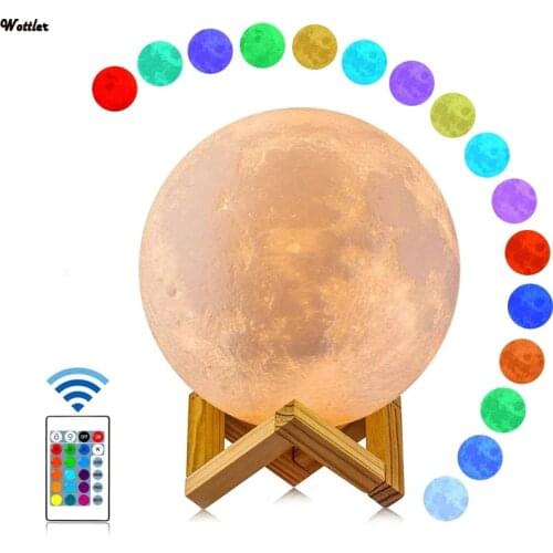 3D Print Star Moon Lamp Colorful Change Touch Home Decor Creative Gift Usb Led Night Light Galaxy Lamp Toy Decor Birthday Gift