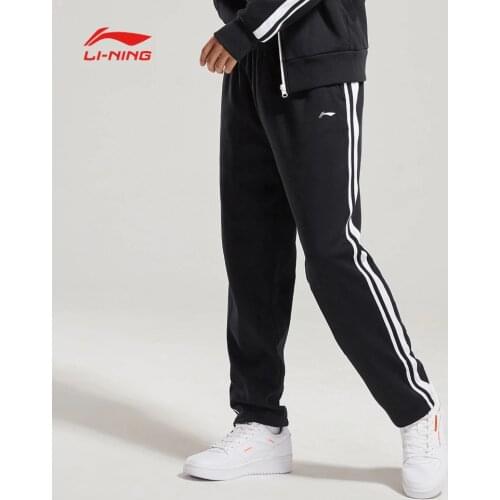 Li-Ning Unisex The Trend Sweat Pants 82% Cotton 18% Polyester Regular Fit LiNing Comfort Sports Pants AKLN664 CJAS18