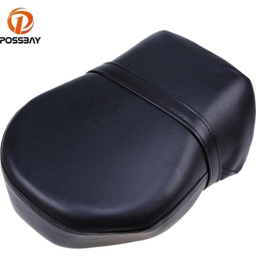 POSSBAY Motorcycle Seats Rear Passenger Seat Cover Selle Moto Cafe Racer Seat For Harley 883/XL1200 04-16 Chopper Bobber Saddle