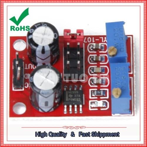 NE555 pulse frequency duty cycle adjustable module square wave rectangular wave signal generator stepper motor drive board