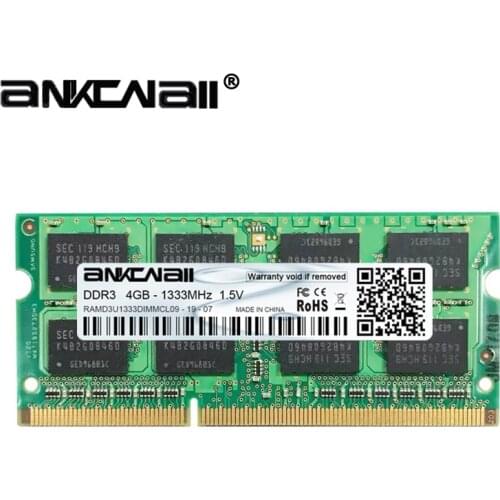 New DDR2 DDR3 2GB/4GB /8G RAM 667 800 1333 1600 186MHz PC3 10600S Laptop PC DIMM Memory 204pins For Intel System High Compatible