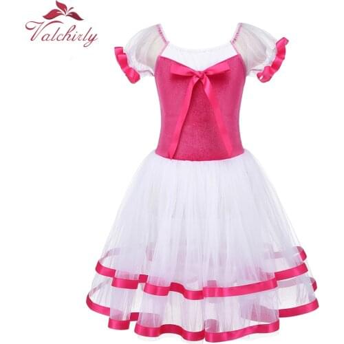 New Hot Pink Fairy Prom Party Costume Ballerina Dancewear Ballet Tutu Dress for kids