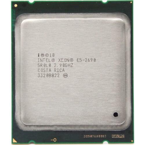 Intel Xeon Processor E5-2690 E5 2690 e52690 Eight Core 2.9G C2 LGA2011 CPU Desktop Processor Suitable X79 Motherboard