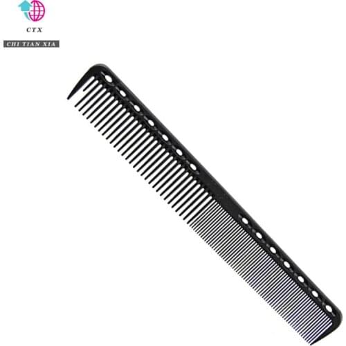 Professional Carbon Fiber Cricket Comb Antistatic Cutting Comb L06415 Anti Static Barber Haircut Brush Tool