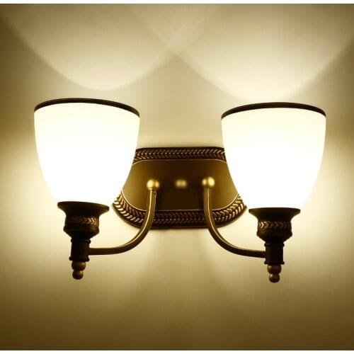 Retro vintage wall lamp bedroom bedside living room balcony corridor lamp stairway aisle glass wall lights Aisle lights LB122615