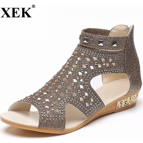 Sandals Women 2018 Casual Rome Summer Shoes Fashion Rivet Gladiator Sandals Women Sandalia Mujer Sandalia Feminina JDD25