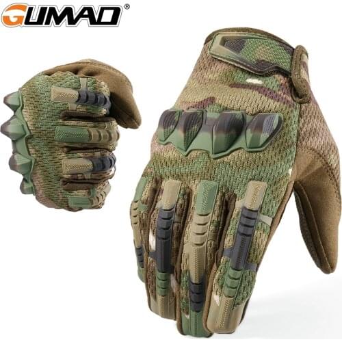 Army Tactical Gloves Men Full Finger Glove Outdoor Sport Military Multicam Cycling Airsoft Paintball Bicycle Anti-slip Mittens